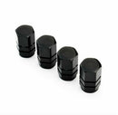 4pcs Black Car Bike Van Wheel Rims Tyre Tire Air Valve Stems Dust Caps Cover