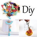 New Tassel Leather Keychain Keyring Charm Pendant Purse Bag Key Ring Chain Gift