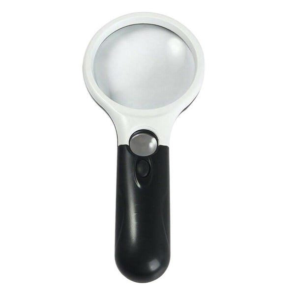 Interchangeable 2 Main Lens 10X/20X Handheld Magnifier LED Magnifying Glass