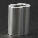 100pcs Aluminum Crimping Loop Sleeve for 3mm Diameter Wire Rope and Cable N1J2