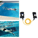 Stationary Swimmer Training Ankle Strap Swim Lap Training Belt New Yellow