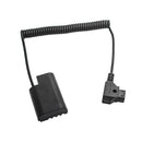 DC5.5x2.1mm DMW-DCC12 Dummy Battery+D-TAP Adapter Spring Wire for Panasonic