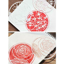 8 Pieces Window Home Decoration Flower Pictures DIY Tools Scrapbooking Album