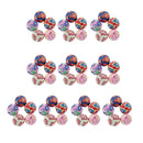 50 Assorted  Polymer Clay Round Spacer Beads for Jewellery Making 10mm