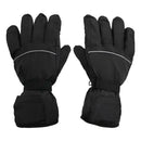 Winter Electric Heated Glove Rechargeable Battery Warm Hand Sport Black+Gray