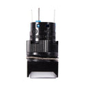 5 Pcs White Square Cap DC 12V Light 1P2T 5 Pins Push Button Switch