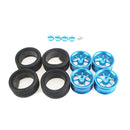 RC 12mm Wheel Hex Hub Rubber Tire Set for WLtoys 144001 124018 124019 RC Car