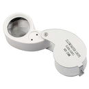 40X Portable Folding Magnifier Loupe Glass Jewelry Coins Stamps AntiquesSEAU