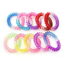 10pcs Gradient color elastic telephone wire cord head ties hair band rope ME