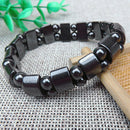 Mens Black Cool Magnet Hematite Beads Bracelet Stone Therapy Health Care Jewelry