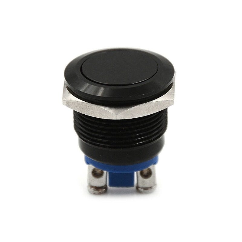 19mm 3A/250V Metal Waterproof Push Button Momentary Horn Switch Self Re Cy