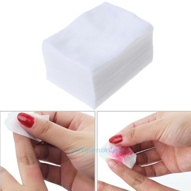900pcs Nail Art Tips Manicure Polish Remover Cleaner Cotton Pads Paper Wipes