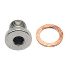 2Pcs M12 x 1.25mm Oxygen o2 Lambda Sensor blanking Plug Cap Stainless Steel