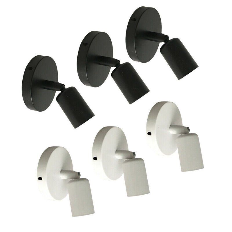 6x E27 110-240V Wall Plug-in Screw Base Round