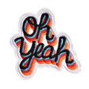 Oh yeah DIY Iron On Patch Embroidered Applique Sewing Label Clothes Stickers  JR