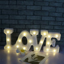 2Pcs LED Lights with Letters Love and Heart Battery Operated for Proposal