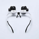 8x 15x 23x Double Eye Loupe Head Wearing Repair Jeweler Watch Clock Magnifi