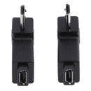 2pcs 90 Degree Micro USB Female to Micro USB Male Adapter Connector