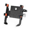 Bicycle Phone Holder Aluminum Motorcycle Handlebar Support Stand (Black) A