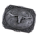 Fashion Western Cowboy Long Bull Horn Rodeo Belt Buckles Large for Men Gift