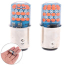 2Pcs/set BA15D 1157 24LED 1157 Red Silicone Brake Steering Flash Car Light 1A3C
