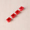 5pcs Car Interior Dash Trim Inserts Red Grommets Clips for BMW E46 E65 E66