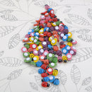 100pcs Micro Landschaft Wooden Colorful Durable Ladybird Refrigerator Stickers
