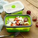 4Pcs Set Foldable Silicone Food Lunch Box Fruit Salad Storage Food Box Cont L2P7