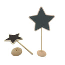 10 x Mini Star Wood Chalkboard Blackboard Message Table Number Wedding Decor