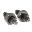 2pcs Solid Valve Adjusting Screws With Nuts For 50-125cc ATV