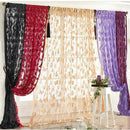 2x1M Butterfly Print Window Curtain Room Door Fringe String Tassel Divider Black