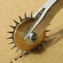 Steel Cloth Leather Stitching Groover Creaser 4mm Gear Scribe Wheel Scriber V3R9