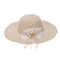 Summer Straw Hat Women Big Wide Brim Beach Hat Sun Hat Foldable Sun Block U F5B3