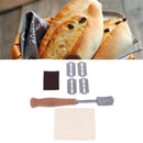 5 Blade Bread Lame Set Hand Crafted Cover Bakers Dough Couche Proofing Cloth Bj