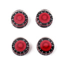 4 Piece Red Speed Control Knobs Volumes Tones - Electric Guitar Parts