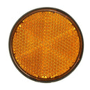 2pcs 2" Round Orange Reflector Universal For Motorcycle ATV Dirt Bike