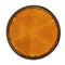 2pcs 2" Round Orange Reflector Universal For Motorcycle ATV Dirt Bike