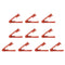 10Pcs  Red Metal Florist Garden Floral Rose Thorn Stripper Stem Leaf Cut Tool