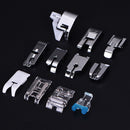 11pcs Mini  Sewing Machine Stitch Darning Presser  For Brother Singer Janome Hn