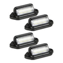 4pcs Waterproof 6 LED 12V License Plate Light Car Boat Truck Trailer Step Lamp