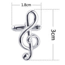 1Pair Cufflinks Music Note Cufflink  Men's Gifts  Creative New Fashion Design M&