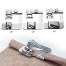 3X/Set domestic sewing machine foot presser rolled hem feet for brother singer U