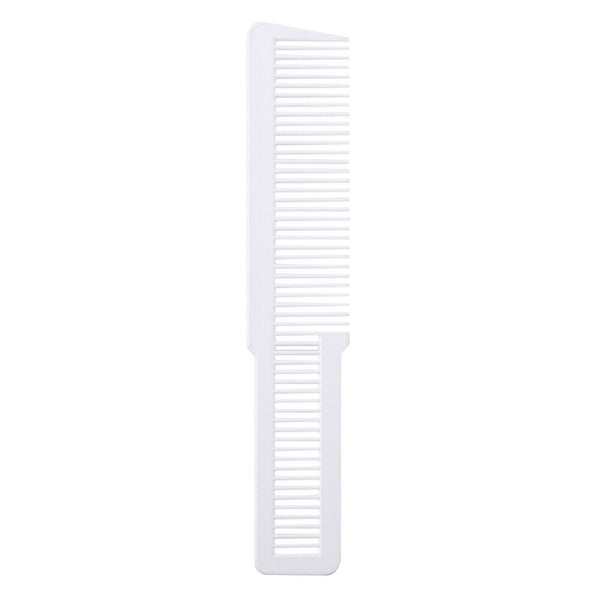 Hairdressing Carbon Anti-static Comb Wide Tooth Hair Clipper Comb (White) A#S