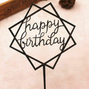 5X(Home Cake Wedding Birthday Cake Topper Card Birthday Cake Party Decorat F5R7)