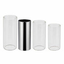 Guitar Slides Set Includes 3 Size Glass Slide, 1 Piece Stainless Steel Slid I1Z9