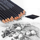 Set Of 14 Sketch Art Drawing Pencil Sketching Oil Base Artist Sketch Soft MO