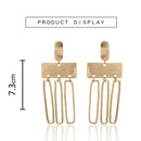 Fashion Geometric Dangle Ear Stud Women Drop Earrings Alloy Jewelry Gift A