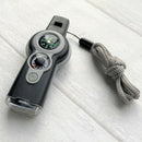 7 in 1 Emergency Survival Hiking Gear,Safety Whistle with