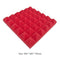 10x Soundproofing Foam Pads Polyurethane Studio Room Sound Treatment (Red)