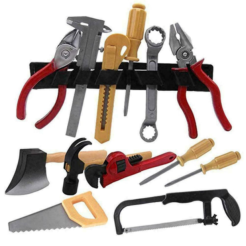 34 Pcs Repair Tools Set Baby Kids Boys Toys Craftsman Play Pretend Set B8N9